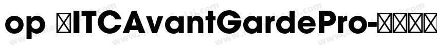 op 用ITCAvantGardePro字体转换